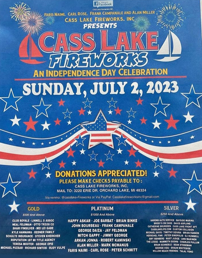 POSTPONED Cass Lake Fireworks Will Light the Sky July 2 Cass Lake Life