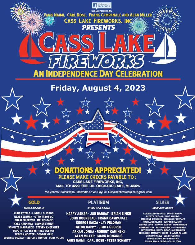 Rescheduled Cass Lake Fireworks Will Light the Sky Aug. 4 Cass Lake Life